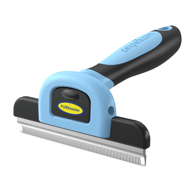 DakPets deshedding tool stainless steel grooming brush for cats and dogs